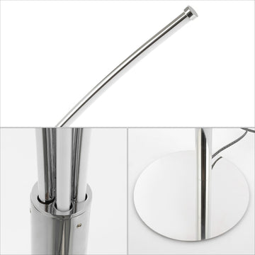 Fuochi 71" Modern Minimalist Metal 5-Branch Arc Dimmable Integrated LED Floor Lamp with Remote Control - JONATHAN Y